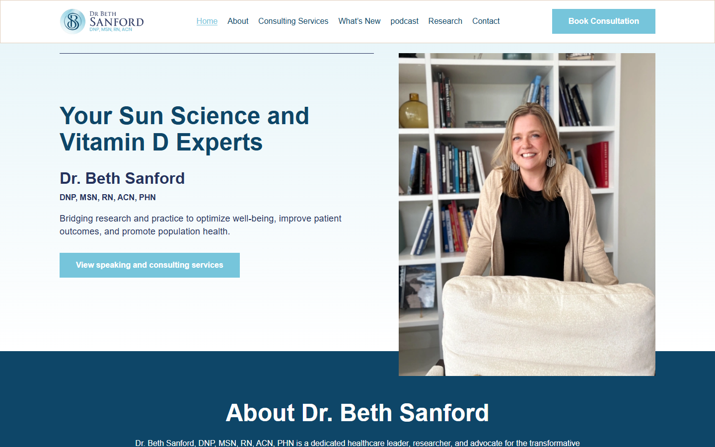 Dr. Beth Sanford website